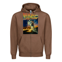 Chestnut back to the future vintage Zipper Hoodie - linhVisuals