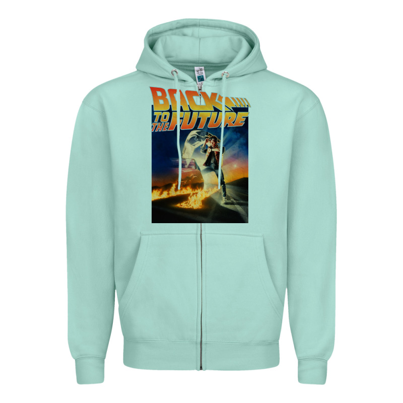 Back To The Future Vintage Zipper Hoodie by linhVisuals | Teevron