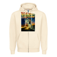 Sandshell back to the future vintage Zipper Hoodie - linhVisuals