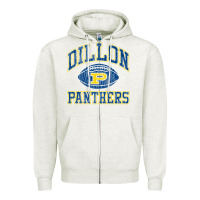 Oatmeal Heather dillon football   friday night lights Zipper Hoodie - linhVisuals