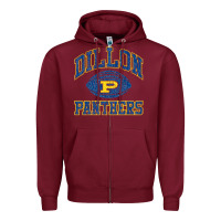 Burgundy dillon football   friday night lights Zipper Hoodie - linhVisuals