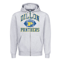 Heather Grey dillon football   friday night lights Zipper Hoodie - linhVisuals
