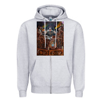 Heather Grey Neil Peart cool Zipper Hoodie - linhVisuals