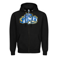 Black university of maine at presque isle vectorized Zipper Hoodie - linhVisuals
