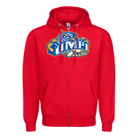 Red university of maine at presque isle vectorized Zipper Hoodie - linhVisuals