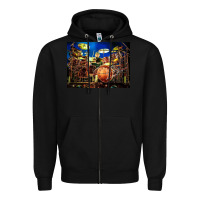 Black Neil Peart encore Zipper Hoodie - linhVisuals