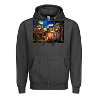 Charcoal Heather Neil Peart encore Zipper Hoodie - linhVisuals