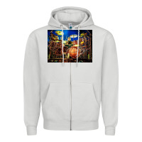 Dove Grey Neil Peart encore Zipper Hoodie - linhVisuals