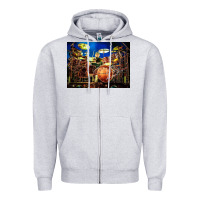 Heather Grey Neil Peart encore Zipper Hoodie - linhVisuals