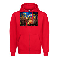 Red Neil Peart encore Zipper Hoodie - linhVisuals