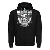 Black delorean machine Zipper Hoodie - linhVisuals