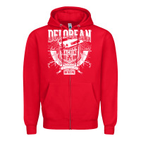 Red delorean machine Zipper Hoodie - linhVisuals
