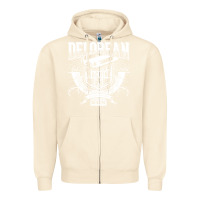 Sandshell delorean machine Zipper Hoodie - linhVisuals