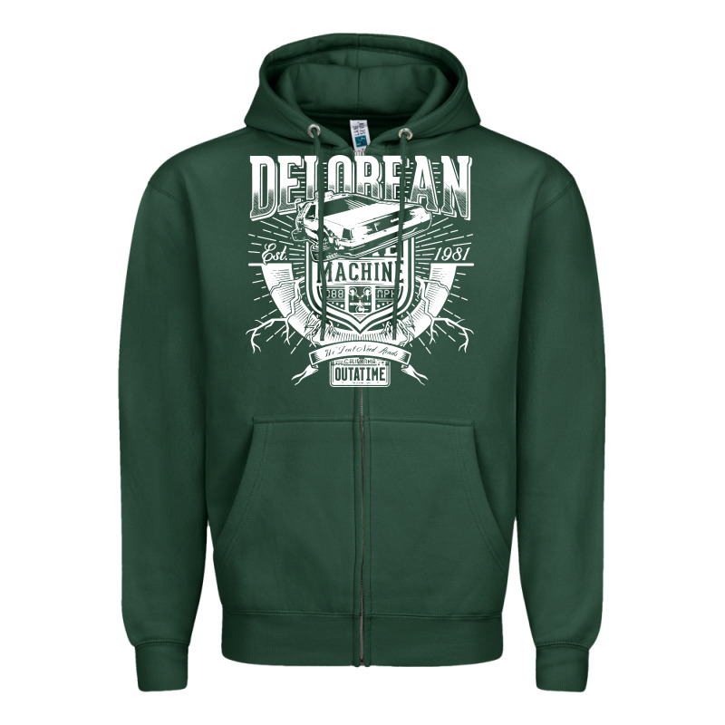 Delorean Machine Zipper Hoodie by linhVisuals | Teevron