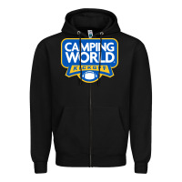 Black camping world, games Zipper Hoodie - linhVisuals