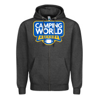Charcoal Heather camping world, games Zipper Hoodie - linhVisuals