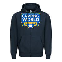 Navy camping world, games Zipper Hoodie - linhVisuals
