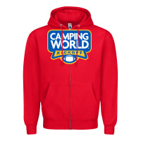 Red camping world, games Zipper Hoodie - linhVisuals