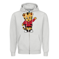 Dove Grey daniel tigers neighborhood Zipper Hoodie - linhVisuals