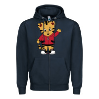 Navy daniel tigers neighborhood Zipper Hoodie - linhVisuals