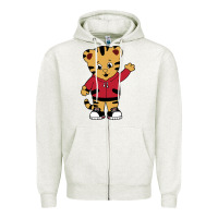 Oatmeal Heather daniel tigers neighborhood Zipper Hoodie - linhVisuals