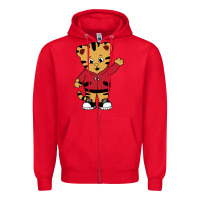 Red daniel tigers neighborhood Zipper Hoodie - linhVisuals