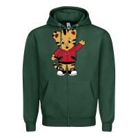 Sports Green daniel tigers neighborhood Zipper Hoodie - linhVisuals