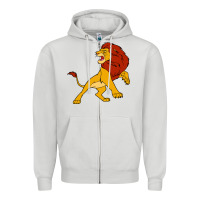 Dove Grey mufasa the lion king Zipper Hoodie - linhVisuals