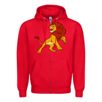 Red mufasa the lion king Zipper Hoodie - linhVisuals