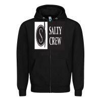 Black salty crew Zipper Hoodie - linhVisuals