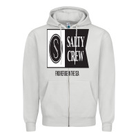 Dove Grey salty crew Zipper Hoodie - linhVisuals