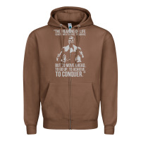 Chestnut schwarzenegger arnie Zipper Hoodie - linhVisuals