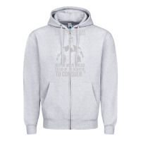 Heather Grey schwarzenegger arnie Zipper Hoodie - linhVisuals