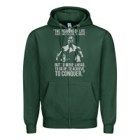 Sports Green schwarzenegger arnie Zipper Hoodie - linhVisuals