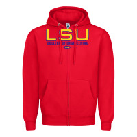 Red lsu college of engineering  1890 Zipper Hoodie - linhVisuals