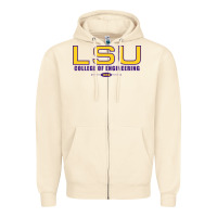 Sandshell lsu college of engineering  1890 Zipper Hoodie - linhVisuals