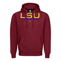 Burgundy lsu college of engineering  1890 Zipper Hoodie - linhVisuals