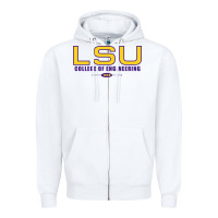 White lsu college of engineering  1890 Zipper Hoodie - linhVisuals
