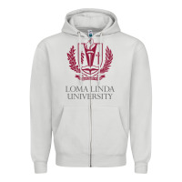 Dove Grey education of loma linda Zipper Hoodie - linhVisuals