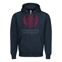 Navy education of loma linda Zipper Hoodie - linhVisuals