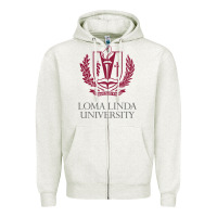 Oatmeal Heather education of loma linda Zipper Hoodie - linhVisuals