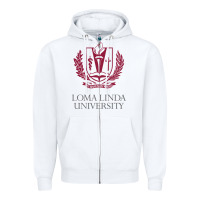White education of loma linda Zipper Hoodie - linhVisuals