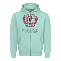 Seafoam education of loma linda Zipper Hoodie - linhVisuals