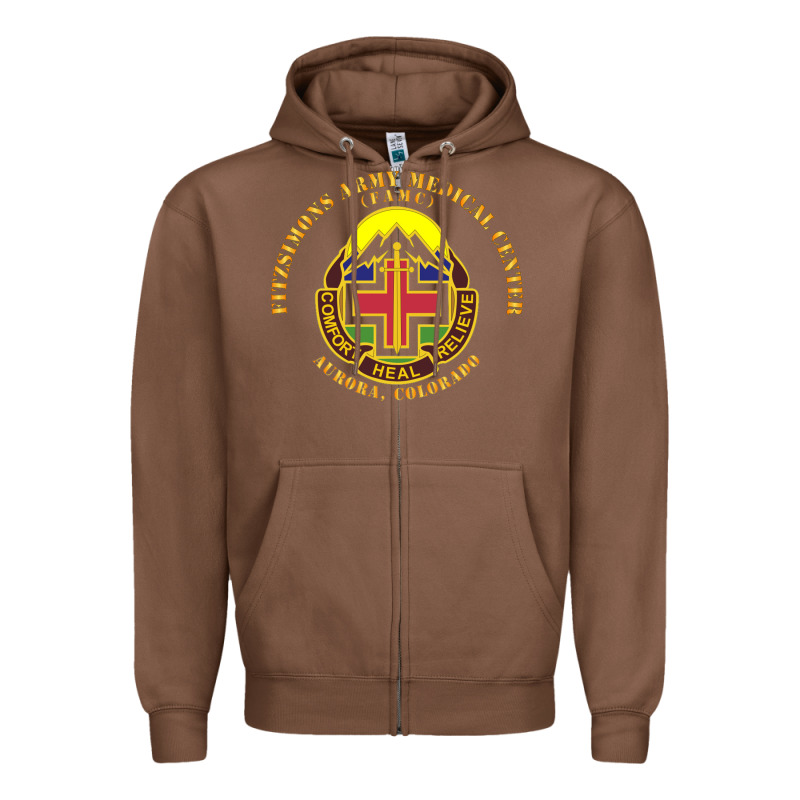 Fitzsimon Army Medical Center Zipper Hoodie by linhVisuals | Teevron