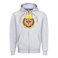 Heather Grey fitzsimon army medical center Zipper Hoodie - linhVisuals