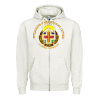 Oatmeal Heather fitzsimon army medical center Zipper Hoodie - linhVisuals