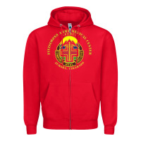 Red fitzsimon army medical center Zipper Hoodie - linhVisuals