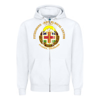 White fitzsimon army medical center Zipper Hoodie - linhVisuals
