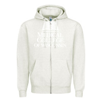 Oatmeal Heather medical college of wisconsin Zipper Hoodie - linhVisuals