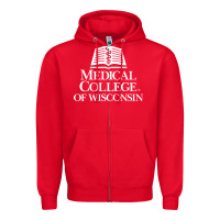 Red medical college of wisconsin Zipper Hoodie - linhVisuals
